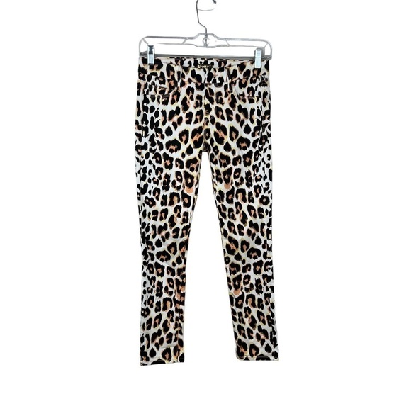 Mother The Looker Crop Jeans Walking Back to Happiness Leopard Print - Picture 1 of 6